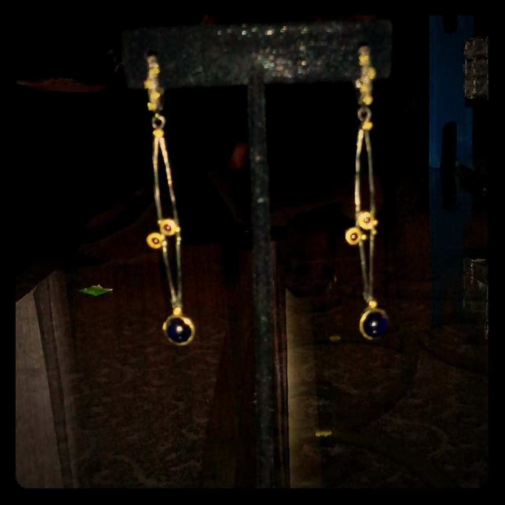 Rhodium Gold Statement Earrings